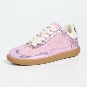 08 Crinkle Metallic Sneakers