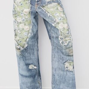Acne Studios 1981 Rose Print Jeans