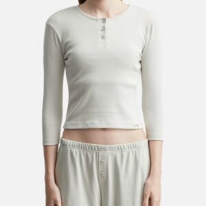 Glowny 3/4 Button Fly T-Shirt