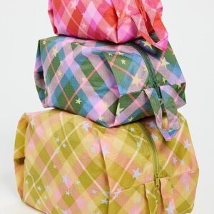 3D Star Plaid Zip Set
