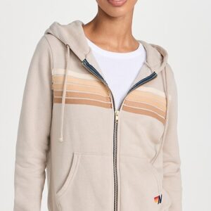 Aviator Nation 5 Stripe Zip Hoodie