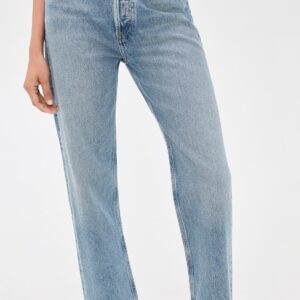 90s Pinch Waist High Rise Straight Jeans