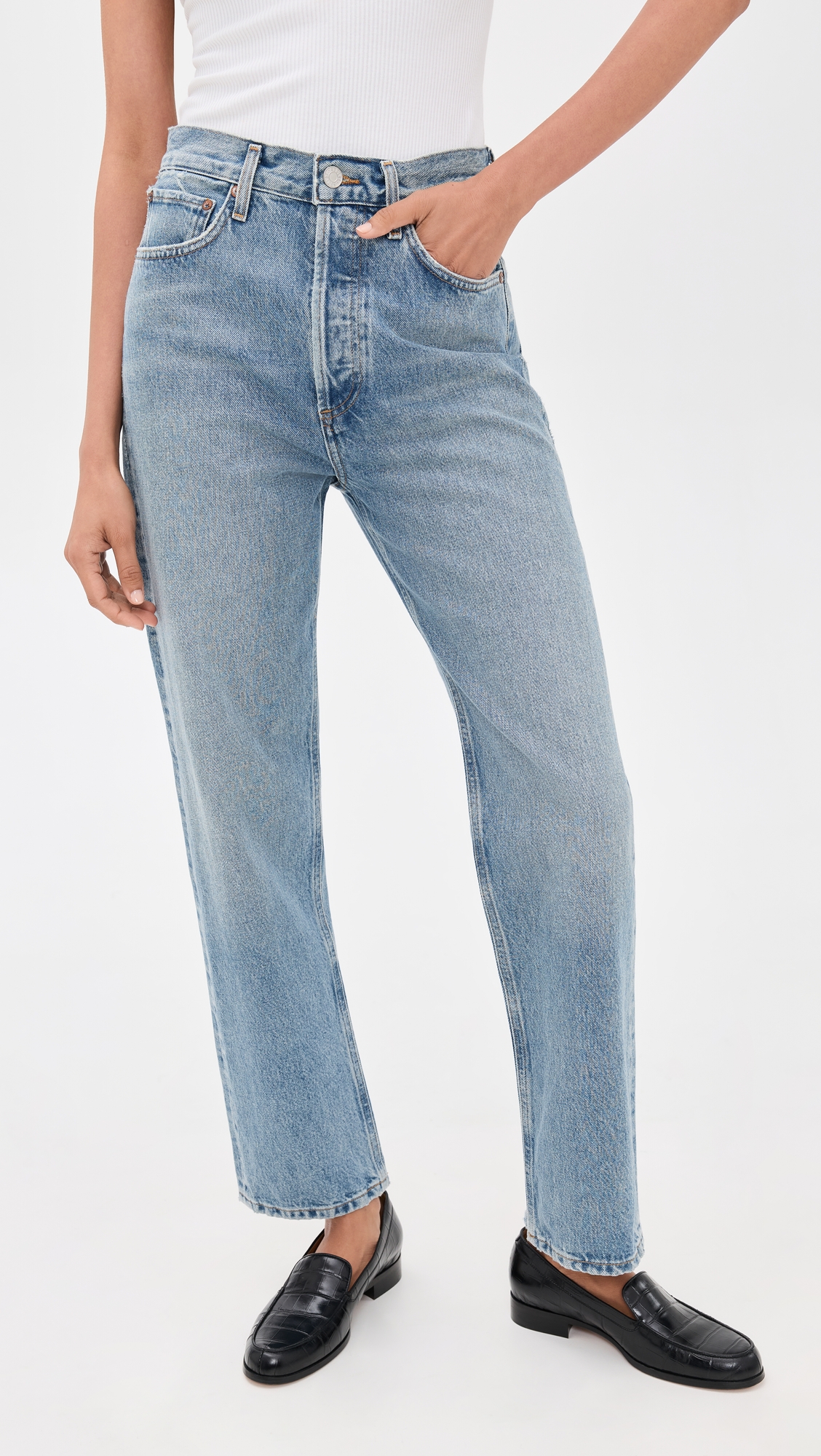 AGOLDE 90s Pinch Waist High Rise Straight Jeans