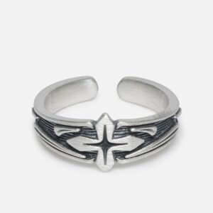 925 Silver Ring 006 - Antique Cross