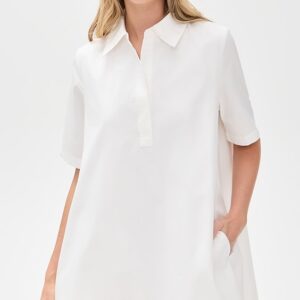 English Factory A-line Short Sleeve Shirt Dress A-line Short Sleeve Shirt Dress