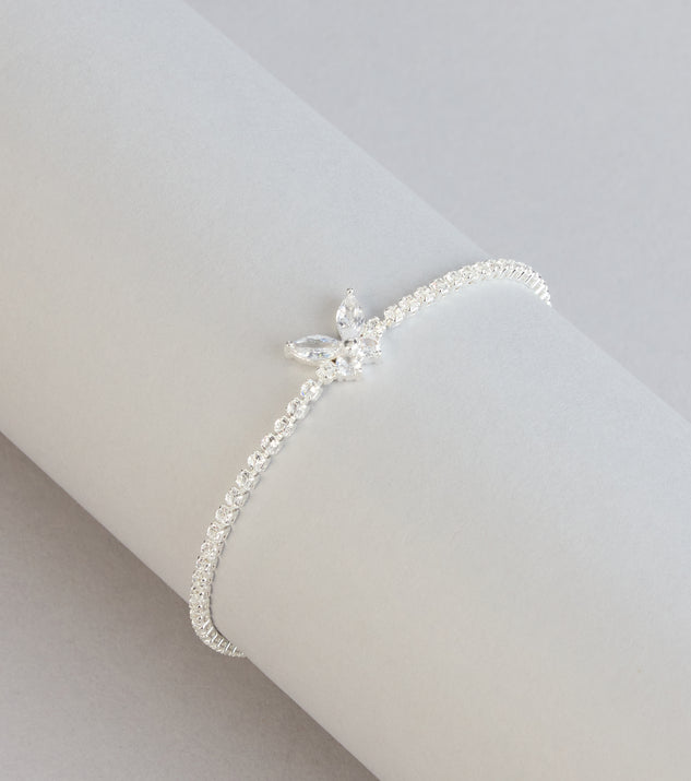 Windsor A Little Luxe Rhinestone Butterfly Tennis Bracelet