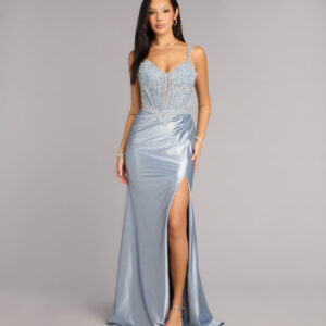 Windsor Aaliyah Rhinestone Corset Formal Dress