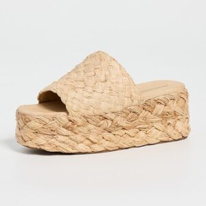 Loeffler Randall Aaron Platform Raffia Mules