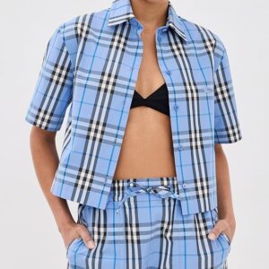 Burberry Abby Check Crop Top
