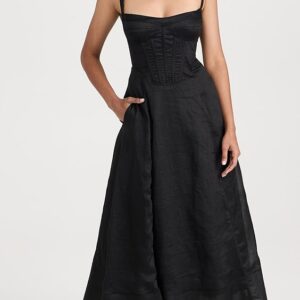 BARDOT Adaline Corset Midi Dress