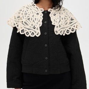 Sea Adelina Battenberg Lace Quilted Puffer Jacket Adelina Battenberg Lace Quilted Puffer Jacket