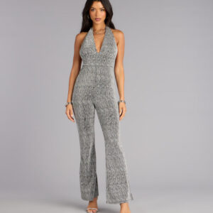 Windsor Afterglow Sparkle Halter Jumpsuit Afterglow Sparkle Halter Jumpsuit