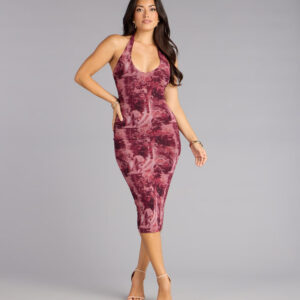 Windsor Afterlight Abstract Midi Dress