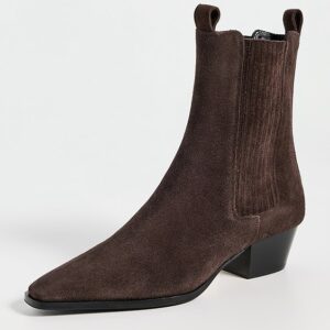 AEYDE Agata Cow Suede Leather Moka Boots Agata Cow Suede Leather Moka Boots