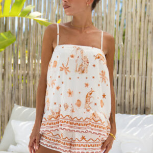 Ailani Brown Tropical Top