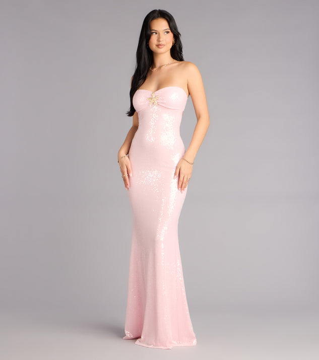 Windsor Aimee Sequin Starfish Formal Dress