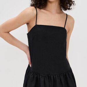 Air Linen Bubble Mini Dress