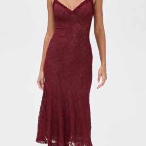 BARDOT Alegra Stretch Lace Midi Dress
