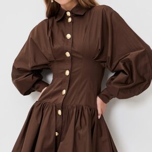 Aje Alexa Long Sleeve Mini Dress