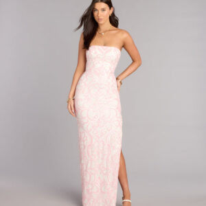 Alexis Sequin Column Formal Dress