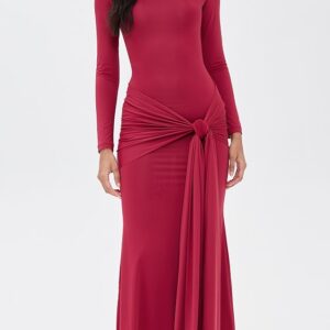 Alix Maxi Tie Front Dress