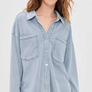 Z Supply All Day Knit Denim Shirt