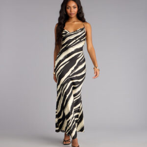 Windsor All Eyes Satin Cowl Maxi Dress All Eyes Satin Cowl Maxi Dress