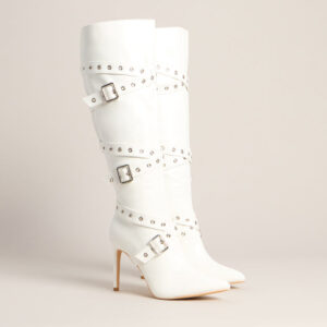 Windsor All Strapped In Knee-High Heels