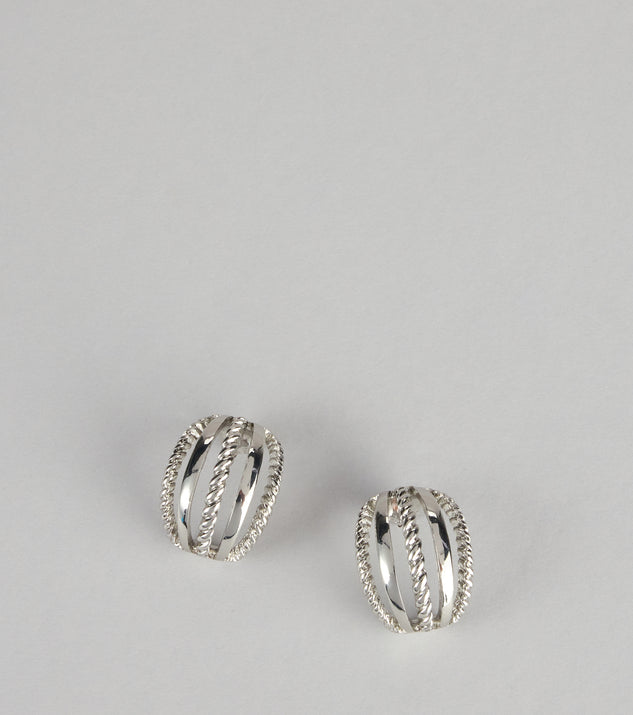 Windsor All The Angles Layered Hoop Earrings
