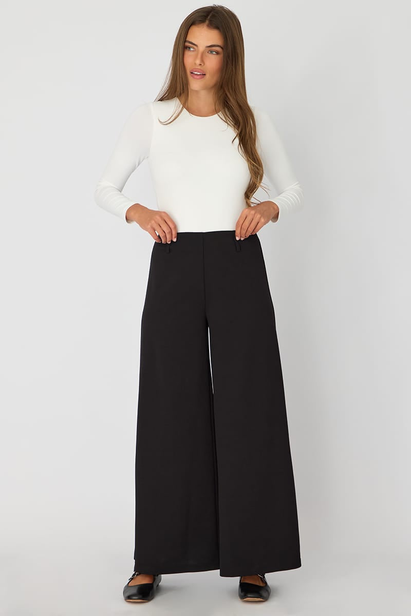 Ally Fashion Black Wide Leg Pants - Image 3
