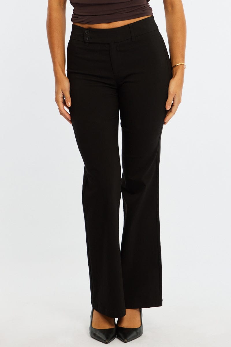 Ally Fashion Black Work Wear Pants Mid Rise - Image 2