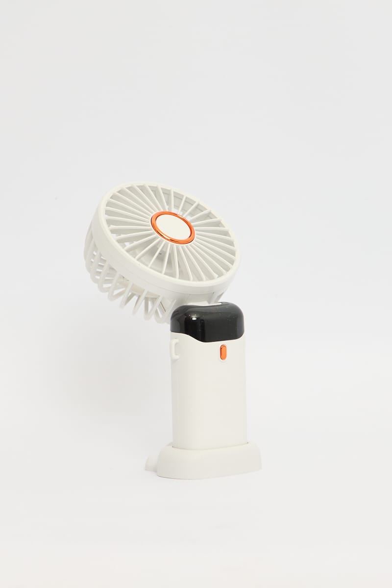 Ally Fashion White Foldable Handheld Mini Fan Usb Rechargeable - Image 3