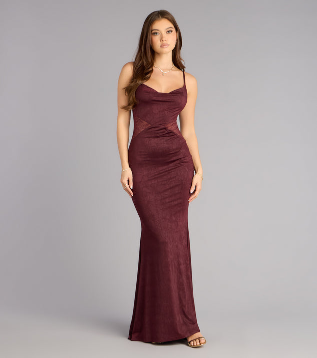 Windsor Alyce Side Lace Mermaid Formal Dress