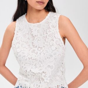 ALICE + OLIVIA Amal Lace Tank
