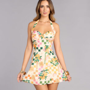 Windsor Amalfi Mood Halter Skater Dress Amalfi Mood Halter Skater Dress