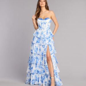 Windsor Amalia Floral Chiffon Formal Dress Amalia Floral Chiffon Formal Dress