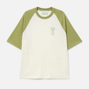 Ami De Coeur Two Tone Thick Cotton Jersey T-shirt