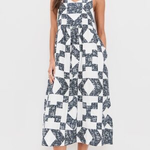 Ana Patchwork Print Tank Dress