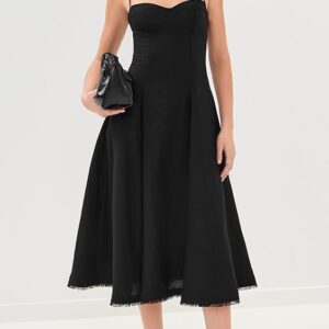 Analise Sleeveless Bustier Midi Dress
