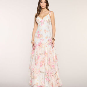Windsor Anastasia Floral Chiffon A-Line Formal Dress Anastasia Floral Chiffon A-Line Formal Dress