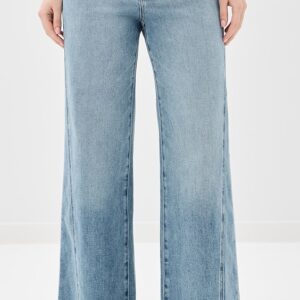 Anessa Jeans with Twisted Outseam Panel and Raw Hem 31"