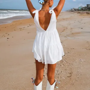 BB Exclusive Angel Girl White Mini Dress Angel Girl White Mini Dress