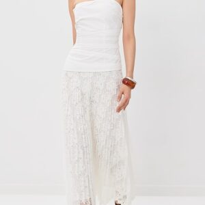 SIMKHAI Annalise Cotton Lace Midi Dress