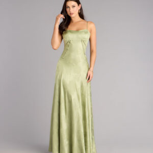Windsor Annistyn Satin A-Line Formal Dress