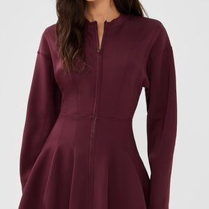 Ansel Mini Dress with Zipper Front