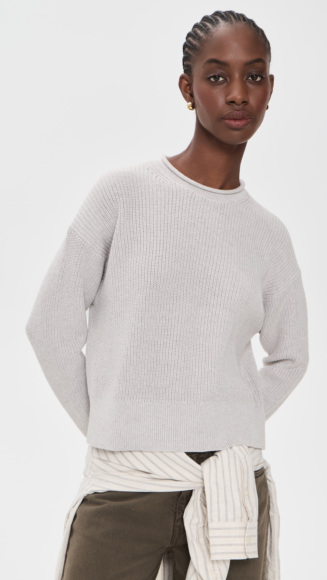 Madewell Arden Roll Neck Cotton Sweater