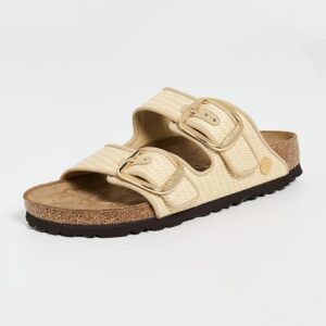 Birkenstock Arizona Big Buckle Raffia Sandals