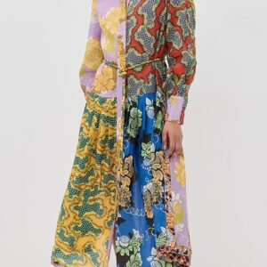 ALÉMAIS Arnie Spliced Shirt Dress
