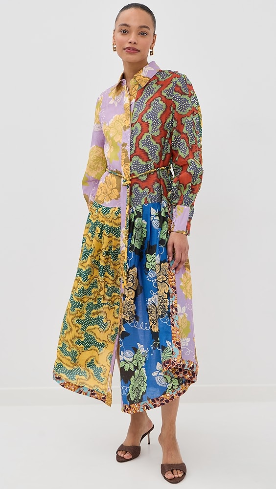 ALÉMAIS Arnie Spliced Shirt Dress