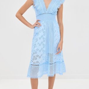 Temptation Positano Arno Embroidered Midi Dress